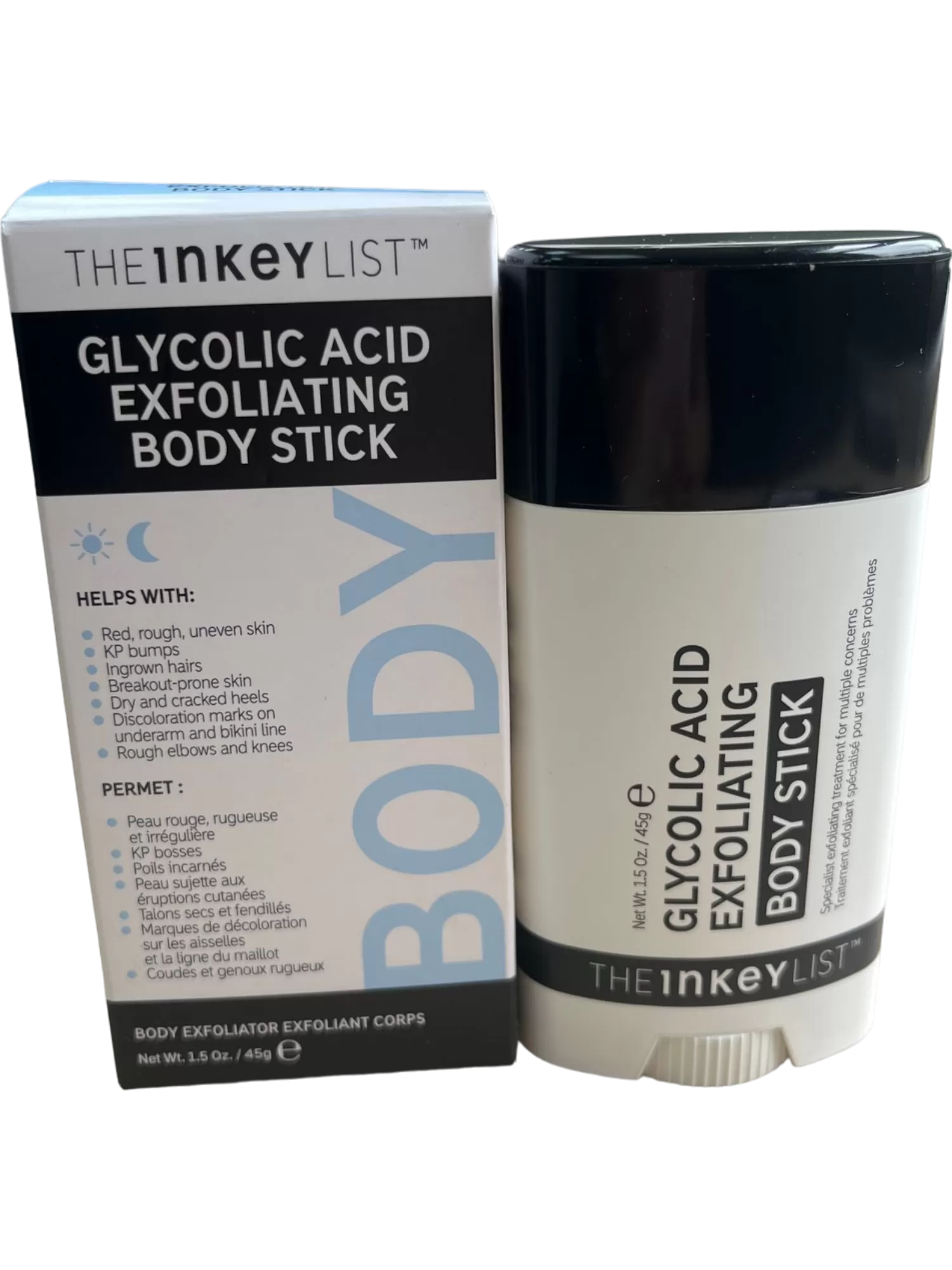 THE INKEY LIST Glycolic Acid Exfoliating Body Stick