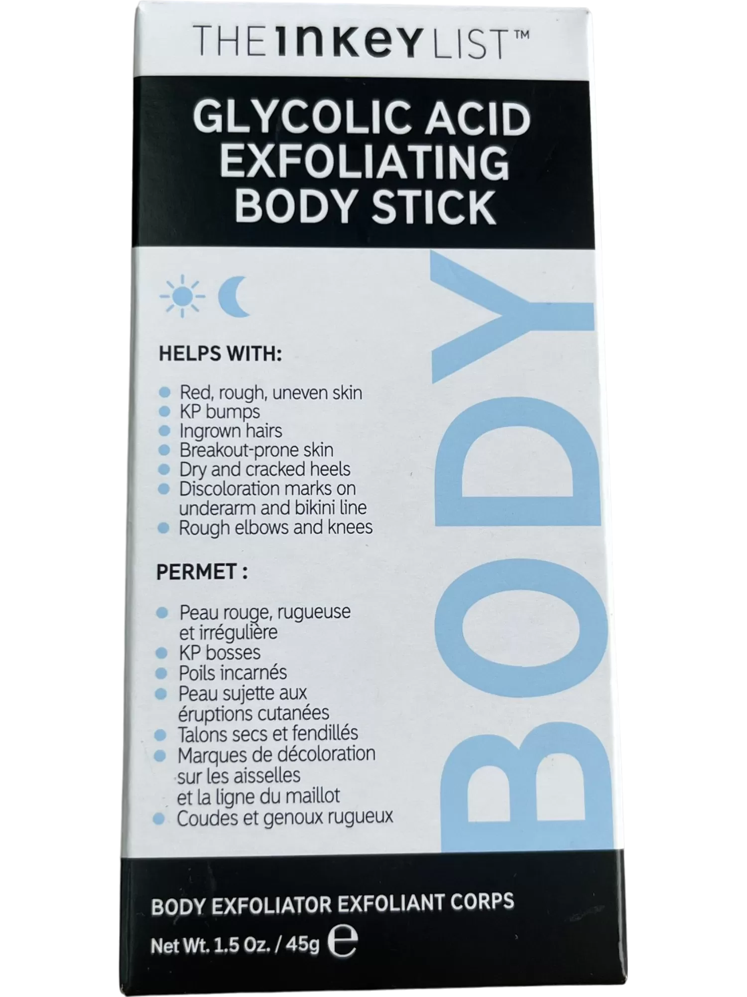 THE INKEY LIST Glycolic Acid Exfoliating Body Stick