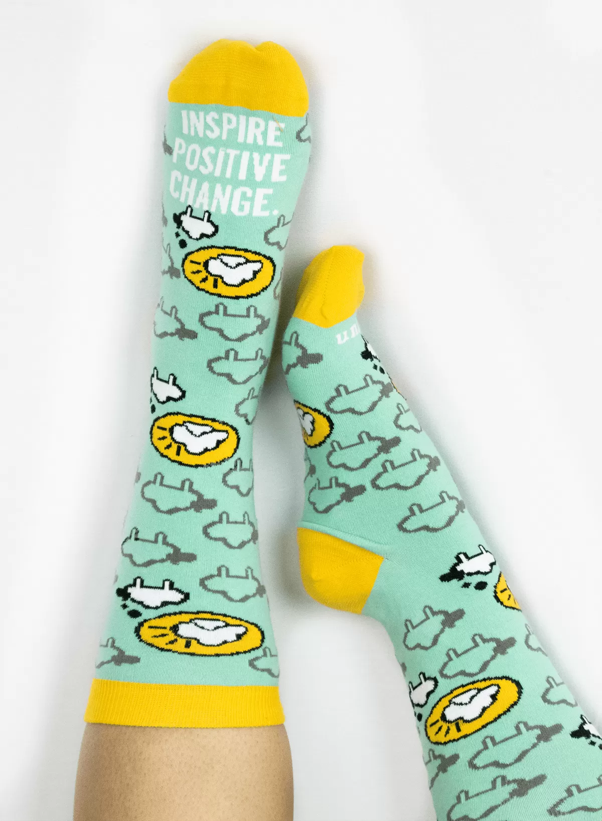 unlearn. Funky Black Sheep Socks