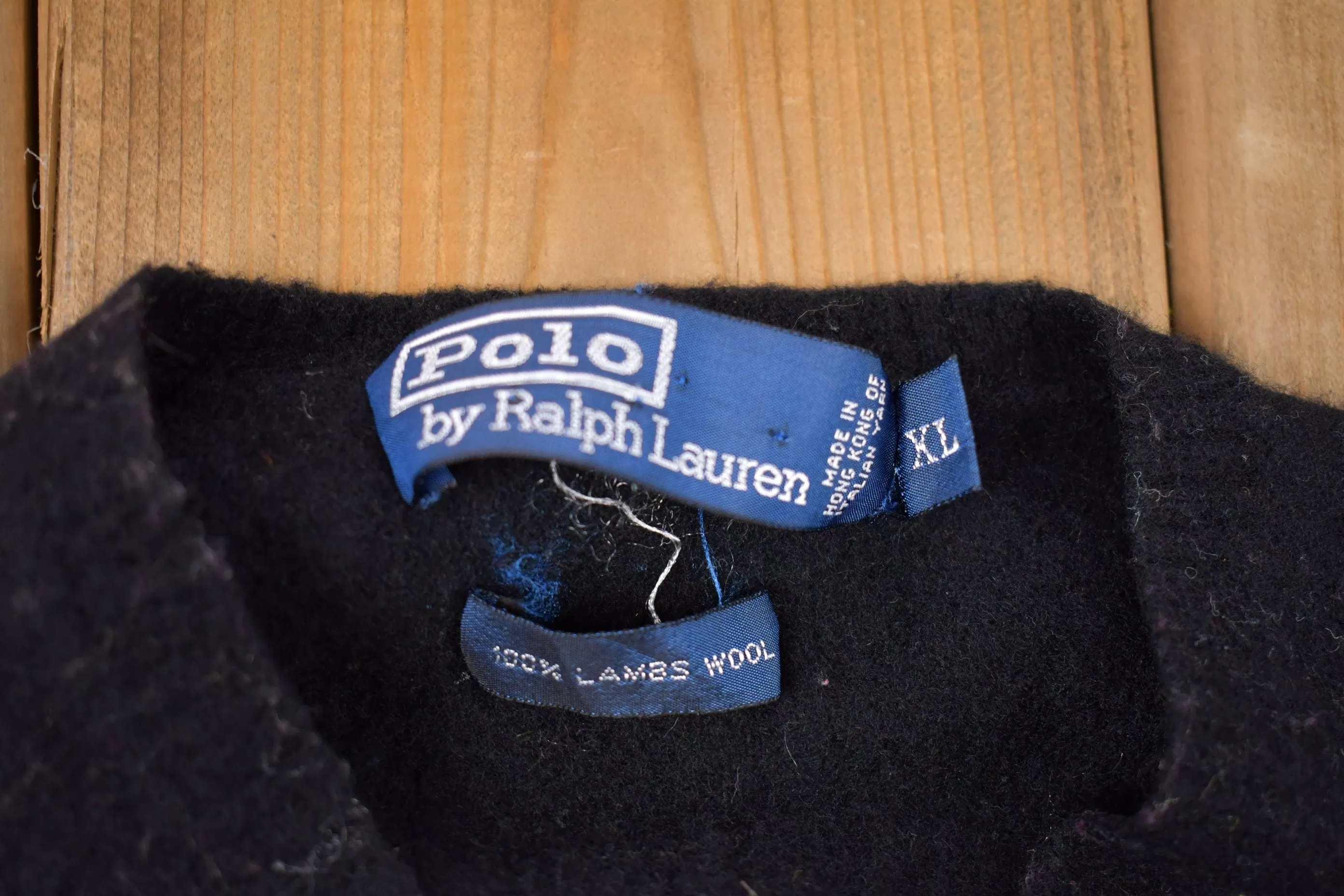 Vintage 1990s Polo Ralph Lauren Wool Knitted Sweater / Vintage 90s V-neck / Pattern Sweater / Outdoor / Hand Knit / Pullover Sweatshirt