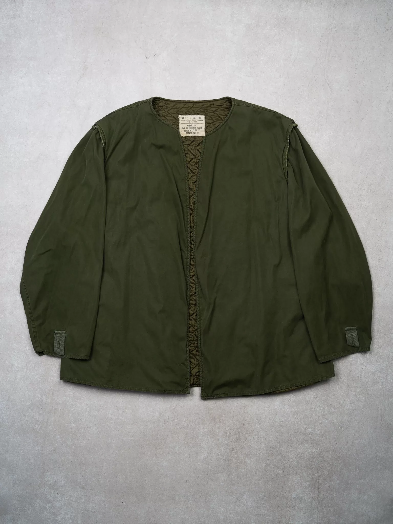 Vintage '67 Green Army Combat Liner (L/XL)