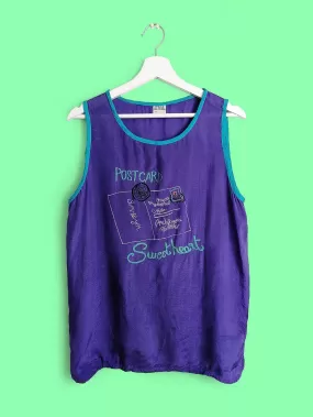 Vintage 80's Silky Vest top