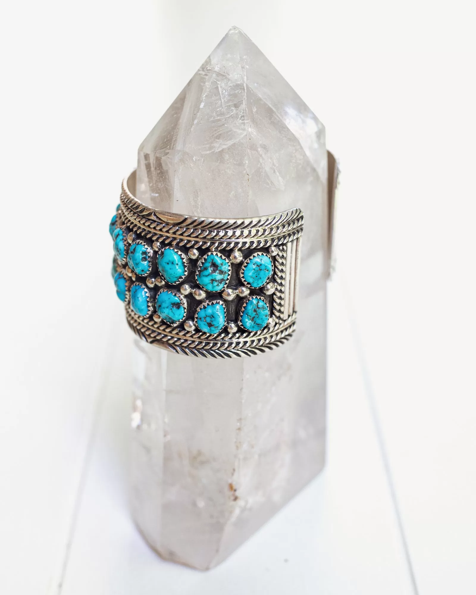 Vintage Navajo Cuff with Kingman Turquoise