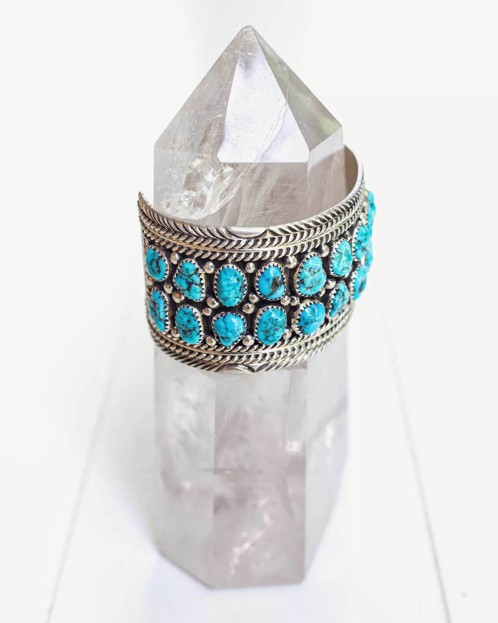 Vintage Navajo Cuff with Kingman Turquoise