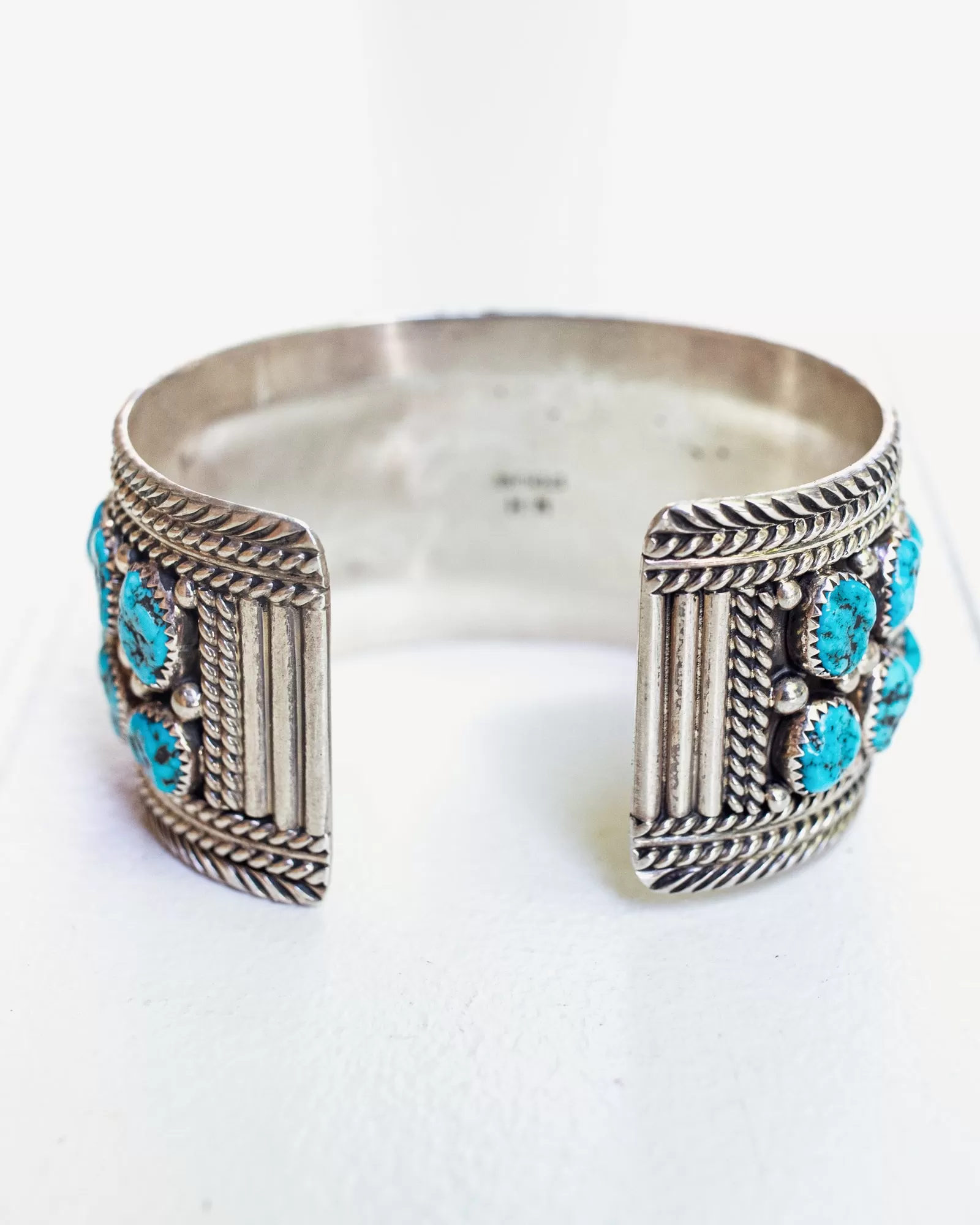 Vintage Navajo Cuff with Kingman Turquoise