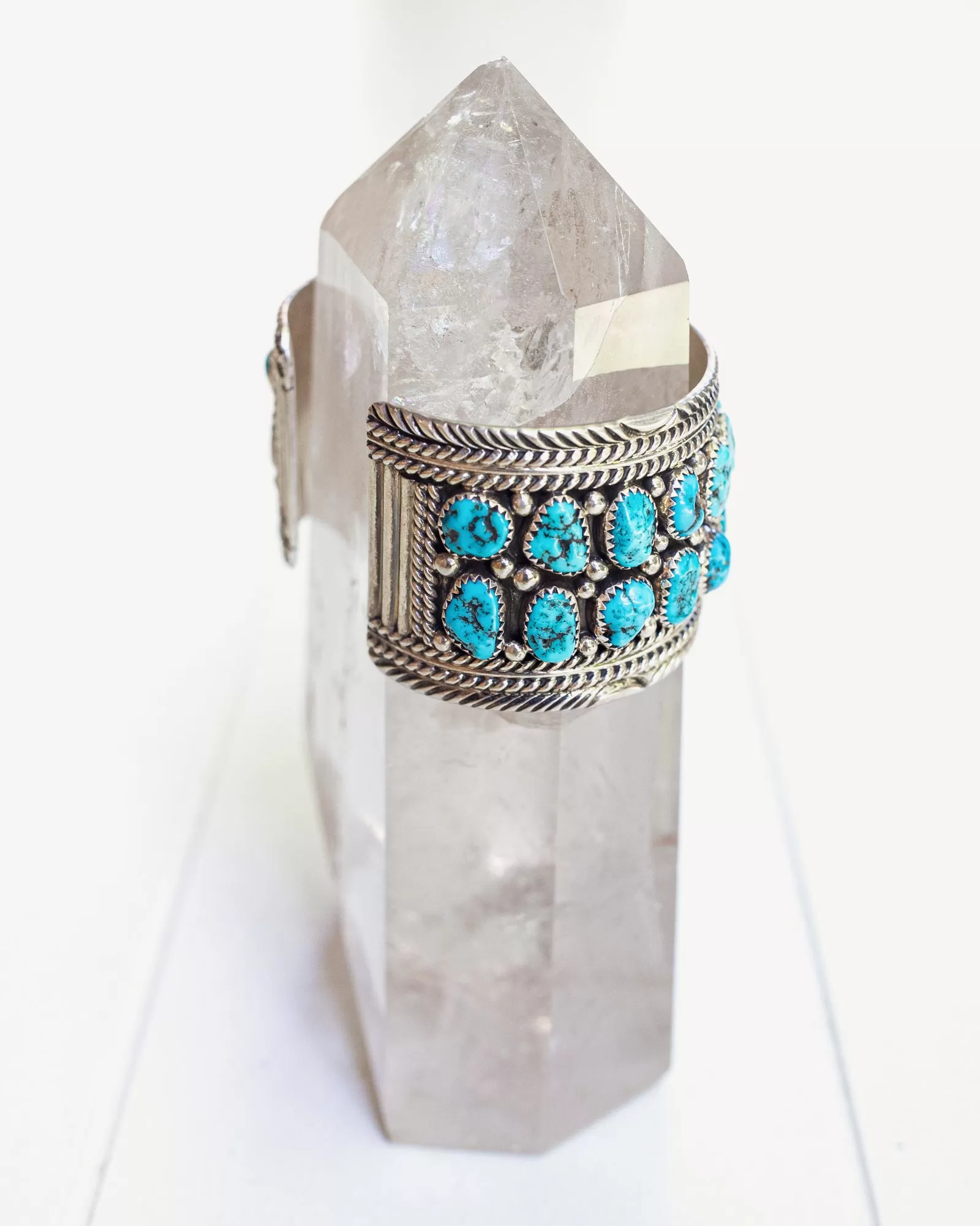 Vintage Navajo Cuff with Kingman Turquoise