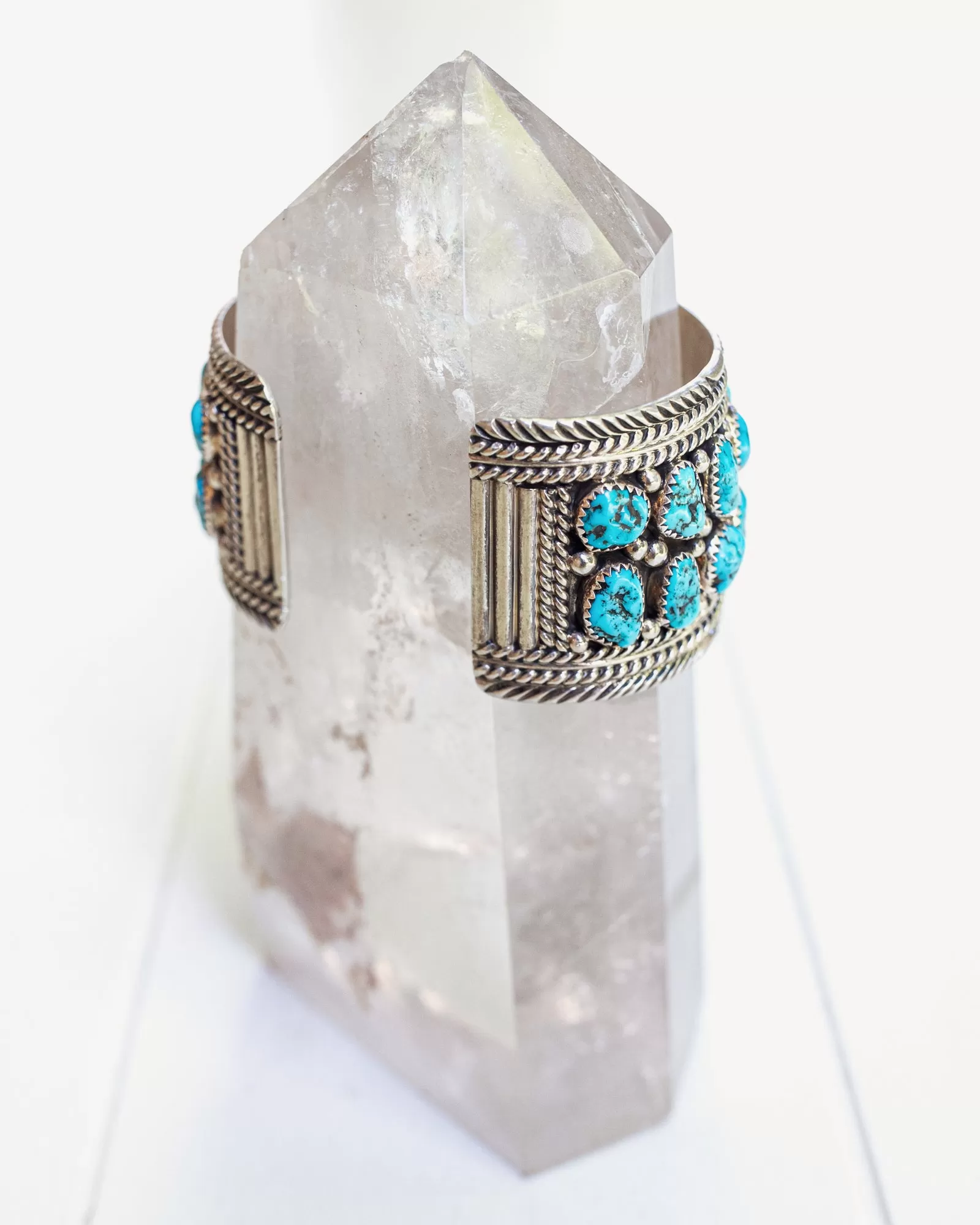 Vintage Navajo Cuff with Kingman Turquoise