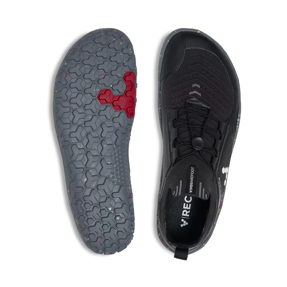 Vivobarefoot Primus Trail Knit FG Mens Obsidian/ Grey