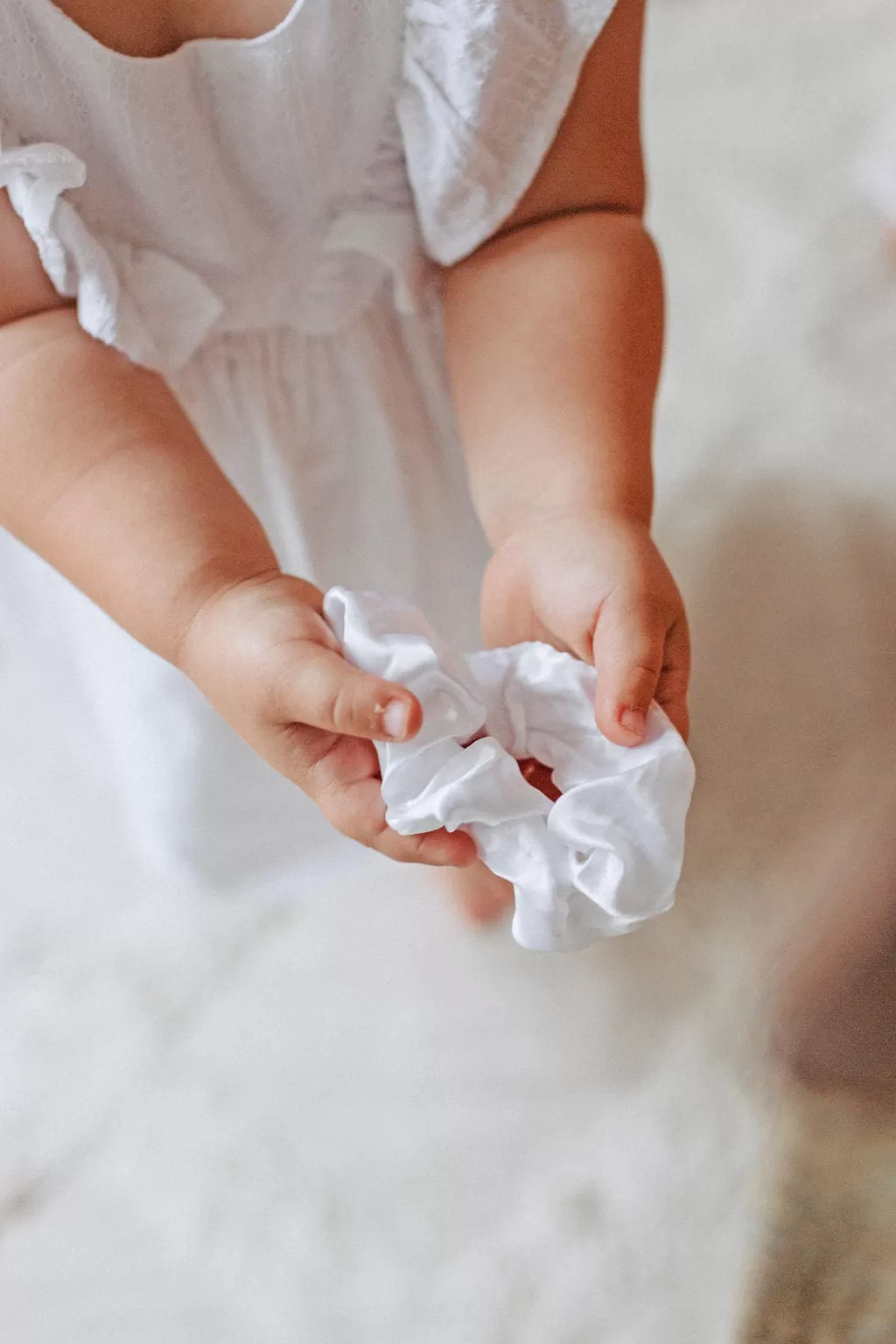 White Scrunchie